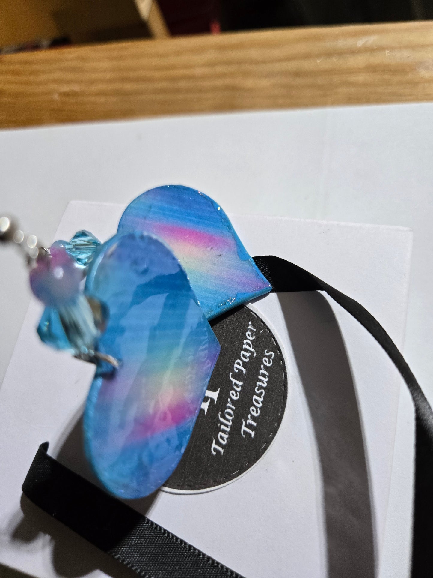 "Aquatic Gradient" Heart Earrings